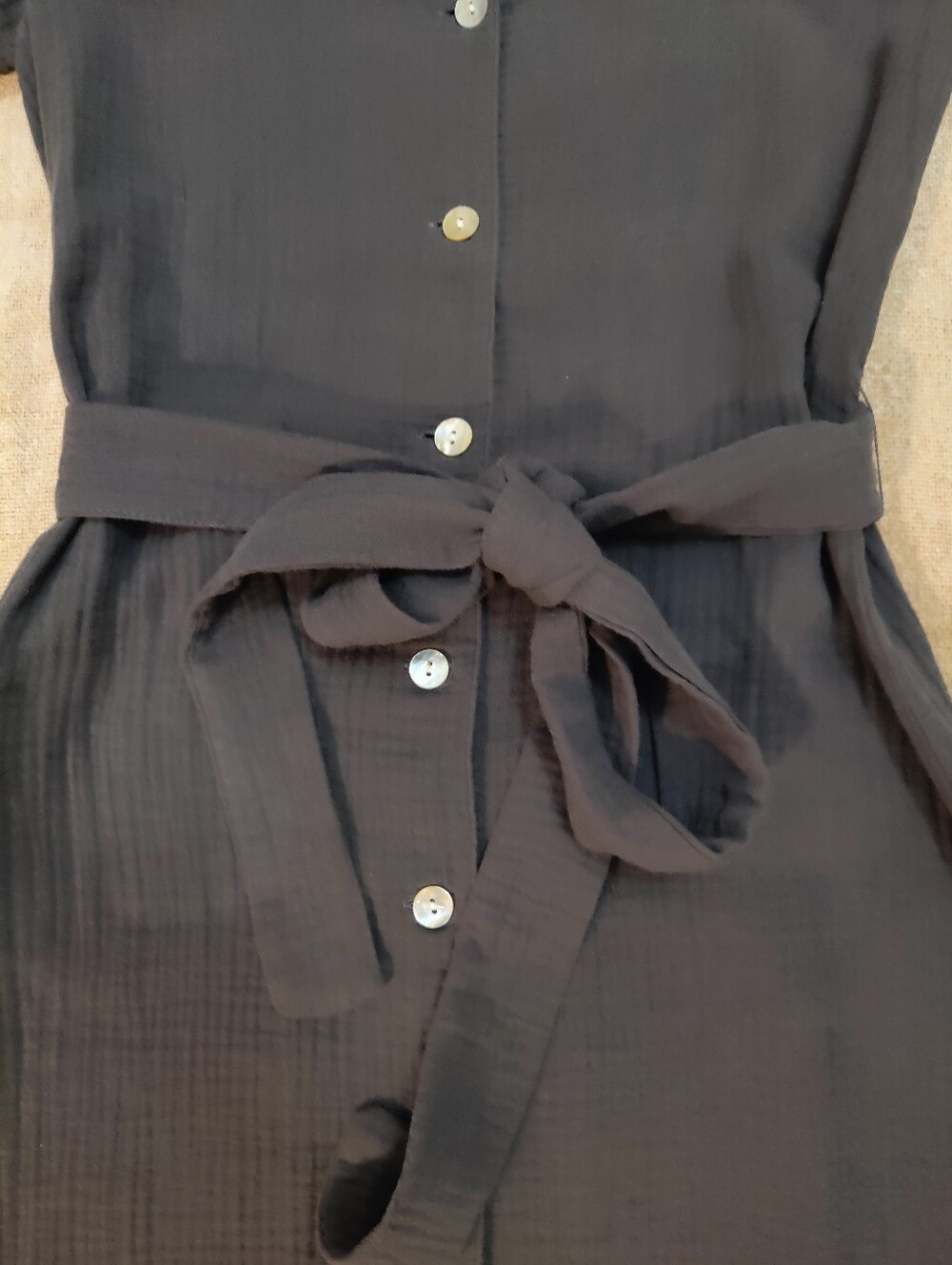 Faherty Nolita Dream Organic Cotton Gauze Shirtdress Sz XS - Picture 5 of 15